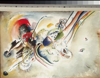 Komposition Aquarell und Bleistift auf Karton von Wassily Kandinsky, 1916